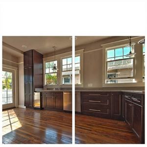 Gabinetes de Cocina de Madera Sólida Estilo Shaker, Listos para Armar, Bisagras de Cierre Suave, Correderas para Cajones, Acabado Espresso, Garantía de por Vida - Product Image 1