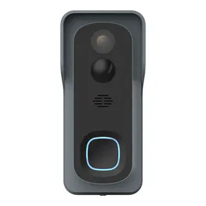 Caméra de sonnette vidéo Hd 1080P, visionneuse de porte intelligente sans fil enregistreur cloudedge sonnette visuelle avec interphone