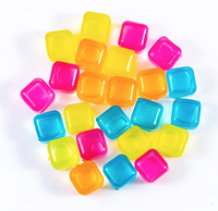 Matériau de qualité alimentaire, glaçon réutilisable sans BPA, glaçons en plastique, glaçons rechargeables colorés