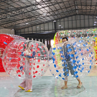 Ballon de collision gonflable personnalisé en usine, haute qualité, PVC/TPU transparent