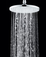 Cabezal de Ducha de Lluvia Redondo de 8 Pulgadas, Moderno y Minimalista, Superficie Cromada Pulida, Fácil Instalación para Baño de Apartamento