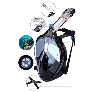 وجه كامل مريح للبالغين مع Snorkel من الأعلى الجاف بمنظر واسع من خلال عدسة uvil أنشطة خارجية - Product Image 5