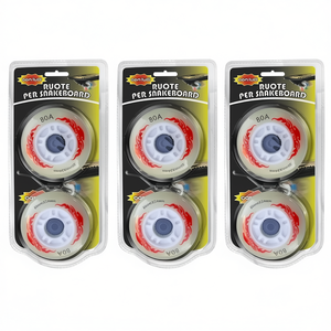 Ruedas para Snakeboard MAZZEO GIOCATTOLI, Neumáticos Sólidos de 80mm X24mm con Luces - Product Image 2