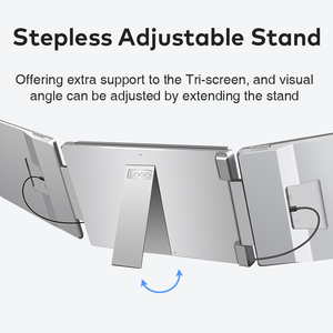 Producto en Tendencia 2026: Monitor Portátil de 16 Pulgadas, Extensor de Pantalla para Laptop, Plug & Play, 360° °   Monitores triples giratorios para uso con portátiles - Product Image 6