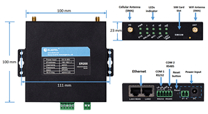 Router de Red Inalámbrica 4G de Grado Industrial RS485 Ethernet <span class=keywords><strong>192.168.100.1</strong></span> con Antena Desmontable - Product Image 6