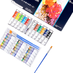 Peintures gouache en tube d'aluminium Maries 5/12 ml, 12/18/24/36 couleurs, pour papier / Coffret - Product Image 1