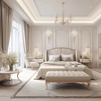 Séparateur de chambre d'hôtel français blanc bois massif 3 d brique spc ps panneaux muraux en polystyrène décoration intérieure de la maison