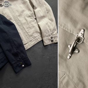 Chaquetas Cargo para <span class=keywords><strong>Hombre</strong></span>, Otoño-Invierno, Cuello Alto, Paneles Cortos, Corte Ajustado, Estilo Vintage Informal, Logotipo Personalizado Disponible - Product Image 4