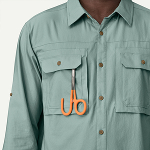 איכות טובה mens הגנה uv למטה שרוול ארוך-כפתור חוצות דייג חולצות רכות - Product Image 5