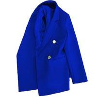 Blazer pour femme C1002TA62, style bureau, décontracté, couleur bonbon, manches longues, boutons métalliques, avec doublure, Sehe Fashion