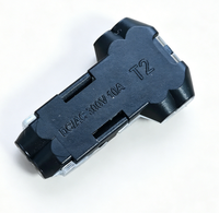 Borne de connexion rapide à enfiler T2 1 pôle, modèle 10A 300V, contacts en cuivre, boîtier en laiton nickelé pour applications automobiles