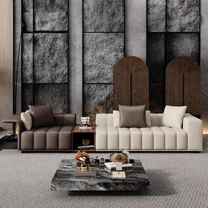 โซฟาตกแต่งด้วยคริสตัลและเหล็กอย่างหรูหรา - ดีไซน์ทันสมัยพร้อมรายละเอียดฮาร์ดแวร์ที่หรูหรา - Product Image 2