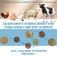 Machine à granulés d'aliments pour animaux entièrement automatique à moteur, machine à granulés de matériaux, machine à granulés complète 220V/380V 4kw