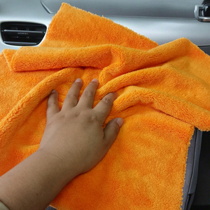 Edgeless 40*40cm Toalla de microfibra para el cuidado del coche 70/30 <span class=keywords><strong>Material</strong></span> de lana Coral 500gsm detalle lavado seco coreano paños de limpieza automática - Product Image 4