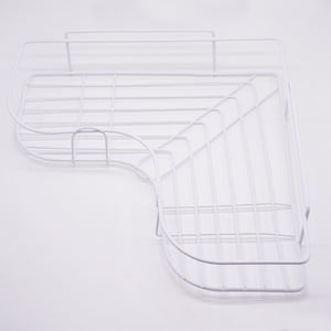 Estante <span class=keywords><strong>de</strong></span> baño <span class=keywords><strong>de</strong></span> acero inoxidable blanco y negro <span class=keywords><strong>de</strong></span> <span class=keywords><strong>dos</strong></span> colores sin perforar - Product Image 5