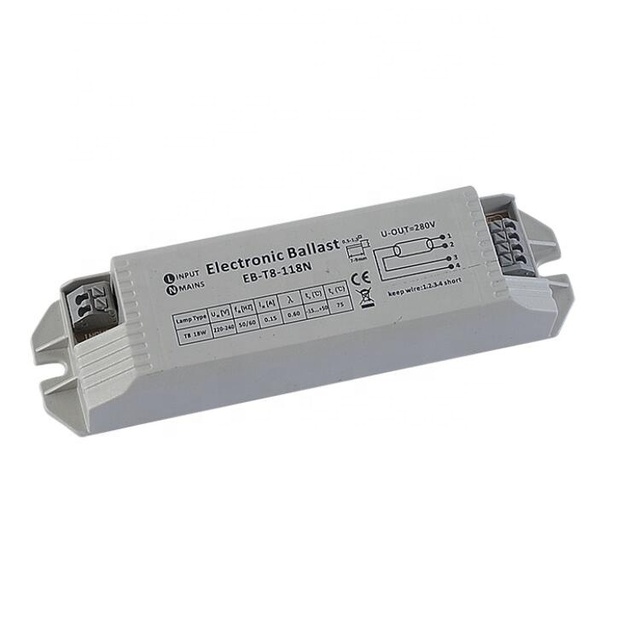 T8 110V 1X18W 2X18W 4x18W 1X36W 2X36W 3X36W 1X58W 2X58W Electronic Ballast