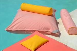 Özelleştirmek açık yüksek kaliteli yumuşak boyun rulo Bolster yastık yuvarlak servikal omurga desteği fasulye torbası yüzme rulo erişte yastık - Product Image 5