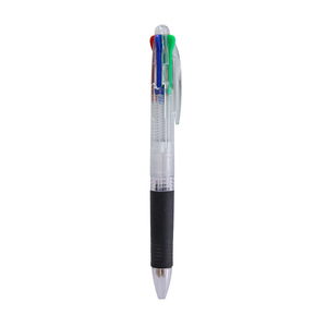 4 <span class=keywords><strong>penne</strong></span> a sfera di colore all'ingrosso penna a sfera con Logo personalizzato 4 in 1 multicolore di plastica penna a sfera nero rosso blu <span class=keywords><strong>penne</strong></span> a sfera a inchiostro - Product Image 5