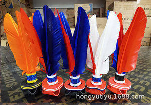 Volants de badminton chinois <span class=keywords><strong>Jianzi</strong></span> multicolores en plumes d'oie – Équipement d'entraînement d'agilité – Produit sportif et de divertissement - Product Image 6