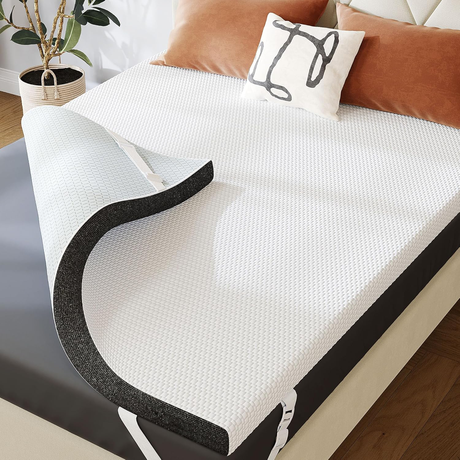 Ice Gel Mattress Topper Cooling Supportive Comfort