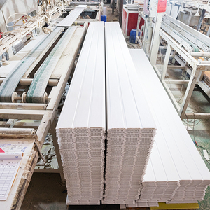 Panneau mural <span class=keywords><strong>en</strong></span> PVC finition métallique, aspect industriel, pour hall d'ascenseur, cloison de bureau moderne, décoration de bâtiment commercial - Product Image 1