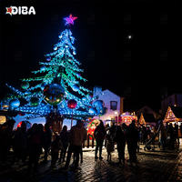 Manège Arbre de Noël 12kW Power Rider : Manège Volant Contrôlé pour Marché de Noël et Festival d'Hiver