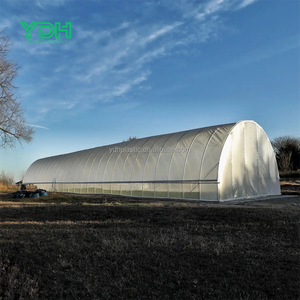 سقيفة بلاستيكية كبيرة مزدوجة الطبقة ، بيت دفيئة للحضانة ، غشاء شفاف HDPE & PE للاستخدام النباتي - Product Image 1