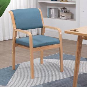 Ev ofis oturma odası için arkalık ile Modern yemek masası sandalyesi ahşap şezlong koltuklar - Product Image 3