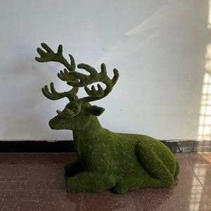 मॉस-कवर हिरण पॉलीस्टाइरीन फोम हस्तनिर्मित वाटरप्रूफ अनुकूलन योग्य उद्यान सजावट आपके बाहरी स्थान को प्राकृतिक रूप से लाती है - Product Image 2