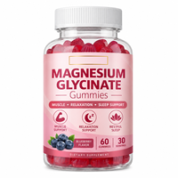 Gummies de glycinate de magnésium 60 pièces pour une meilleure nutrition – Complément alimentaire apaisant pour adultes – Meilleure vente Amazon