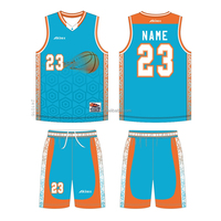 Ensemble uniforme de basket-ball pour jeunes hommes, maillot à col rond et short avec poches, vêtements d'entraînement pour équipe de club, nom et numéro personnalisés