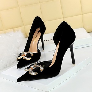 Sandales à bout pointu 10,5 cm/7 cm, mules de créateur, chaussures de travail, talons hauts pour femmes - Product Image 3
