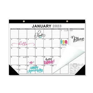 Supplier Novelty Office Printing Service Calendar Laminated Tearoff 12Month 365 Day Wall Calendar