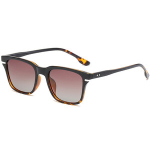 Lunettes de soleil polarisées carrées pour hommes avec logo personnalisé, lunettes de vision nocturne, lunettes de conduite UV400 - Product Image 3
