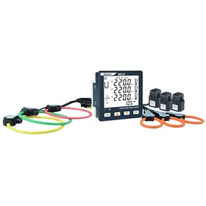 3 fazlı kelepçe sensörü Rogowski akım gerilim LCD metre memodbus Modbus R485 96*96mm akıllı güç ölçer