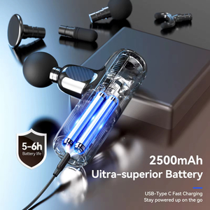 Neck Shoulders <strong>Legs</strong> Hot And Cold <strong>Massage</strong> Gun Body Slimming <strong>Electric</strong> Shock <strong>Massage</strong> Machine Home Gym 4 Head <strong>Vibrator</strong> <strong>Massage</strong> Gun - Product Image 3