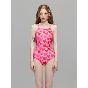 Traje de Baño de Una Pieza Estilo Triángulo Profesional para Niñas, Marca Factory Princess, Ideal para Piscina y Aguas Termales - Product Image 1