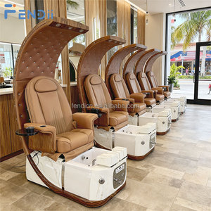 Salon-Möbel Luxuriöser Elektrisch Verstellbarer Spa-Pedikürestuhl Fußmassagestuhl für Fußbad Ohne Sanitärinstallation - Product Image 1