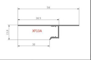 SDW-XF13A bền nhôm bóng khoảng cách Trần và Ốp chân tường hồ sơ - Product Image 6