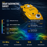 Bateau drone Dolphin 3 pour la bathymétrie, USV pour l'enquête, avec télécommande HD à grand écran Android, personnalisable OEM pour les zones de remise en état