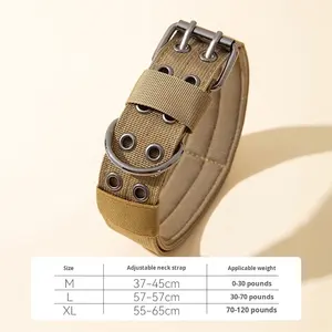 Collares acolchados de diseño sólido para perros de tamaño mediano y grande, incluyendo Golden Retrievers y pastores alemanes, suministros para mascotas - Product Image 6