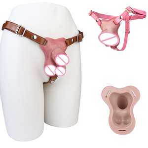 ORALSX Parche Vaginal Insertable con Correa, Prótesis Masculina Hiperrealista Diseñada Anatómicamente, Hecha de Silicona Líquida - Product Image 1