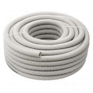 ท่อไอเสียควบแน่นของเครื่องปรับอากาศแบบยืดหยุ่นสีเทาขนาด30เมตรม้วน40มม. - Product Image 1