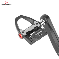 Pédales de vélo de route légères 275g avec axe en chromoly à roulement étanche, pédales clipsables en nylon à levier haut et système de blocage automatique