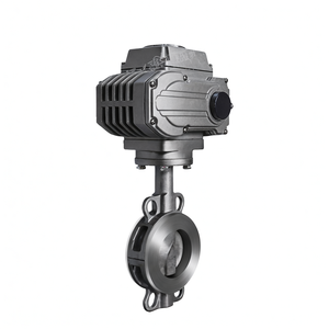 Vanne papillon motorisée électrique à commande urgente Covna, en fonte ductile, avec siège en PTFE doublé de fluor, pour commande de conduit - Product Image 2