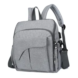 Große kapazität mutter mutterschaft rucksack multifunktionale baby windel tasche mit ändern matte