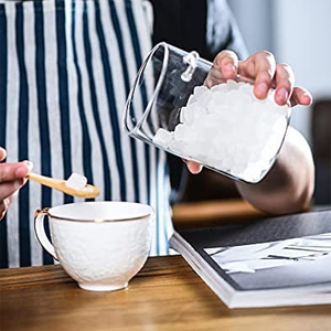 Contenedores de café de vidrio con estante, gran capacidad, tapas de bambú selladas herméticas, cuchara, cocina, tarros de almacenamiento de alimentos - Product Image 6