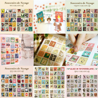 Autocollant de timbre rétro petit Prince, étiquette en papier, dessin animé londres, décoratif, pour Album Photo, Scrapbook journal intime, 80 feuilles