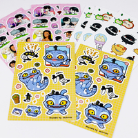 Vinilo de Impresión para Etiquetas Adhesivas Individuales con Corte de Contorno, Etiquetas Impermeables, Vinilo de Impresión Brillante, Hojas de Etiquetas Adhesivas Personalizadas