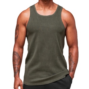 100% Cotton Knitted Casual <b>Singlet</b> <b>for</b> <b>Men</b> in Summer Thin Plain Color Fitness Daily Wear Plus Size Trendy - Product Image 1